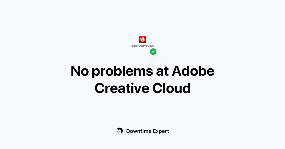 Is Adobe Creative Cloud down? Real-time outages and issues | Downtime ...