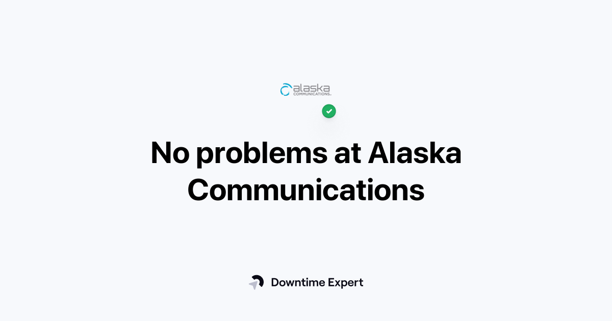 Is Alaska Communications down? Realtime outages and issues Downtime