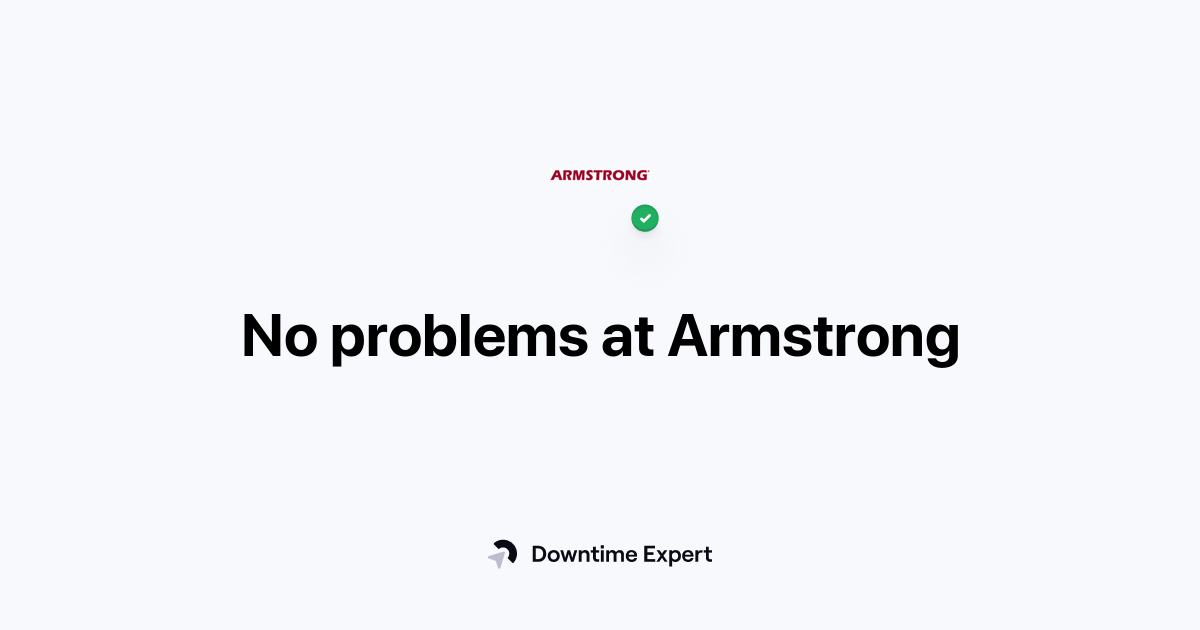 Is Armstrong down? Realtime outages and issues Downtime Expert