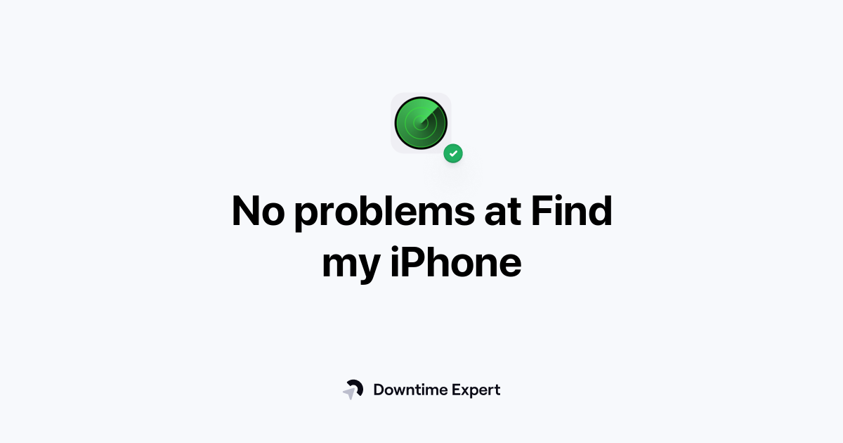 Is Find my iPhone down? Realtime outages and issues Downtime Expert