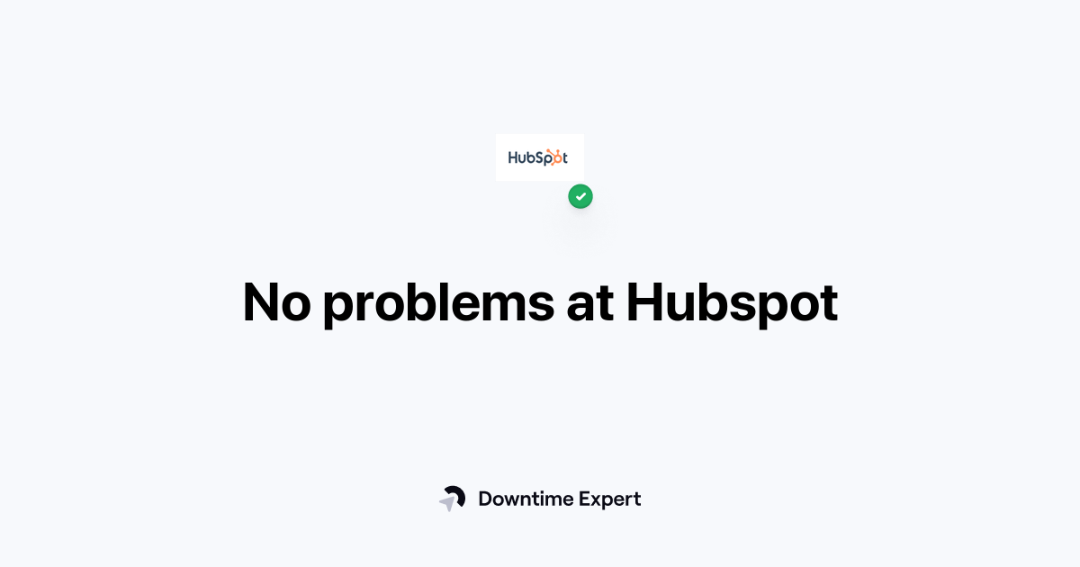 Is Hubspot down? Realtime outages and issues Downtime Expert