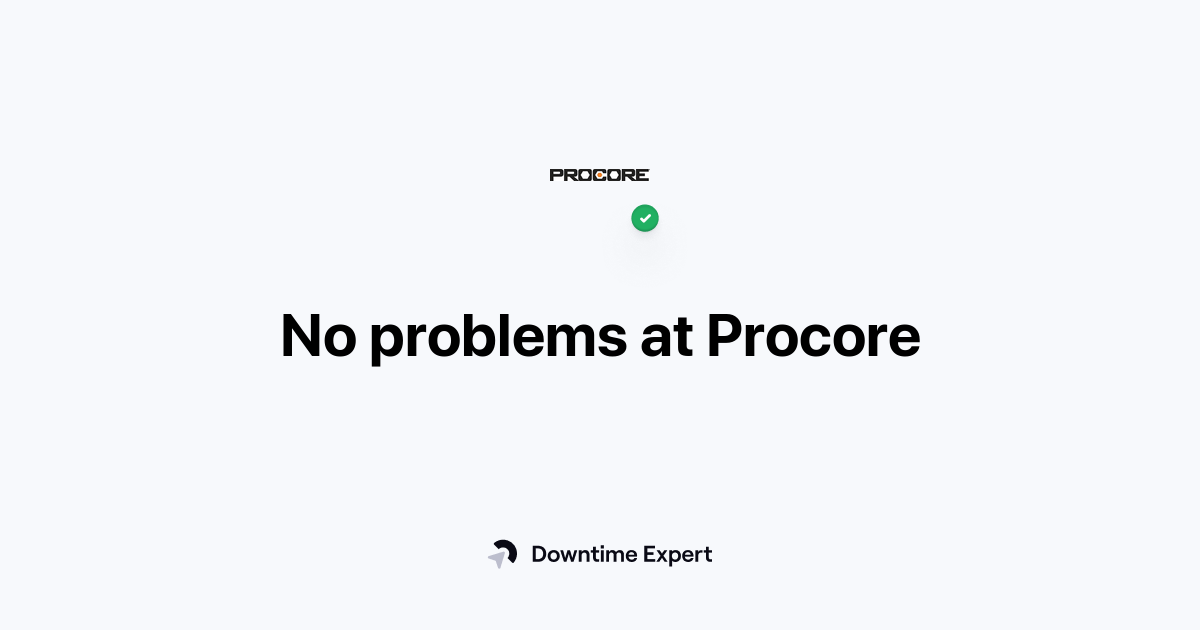 Is Procore down? Real-time outages and issues | Downtime Expert