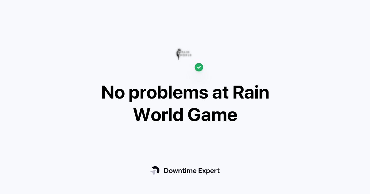 Is Rain World Game down? Realtime outages and issues Downtime Expert