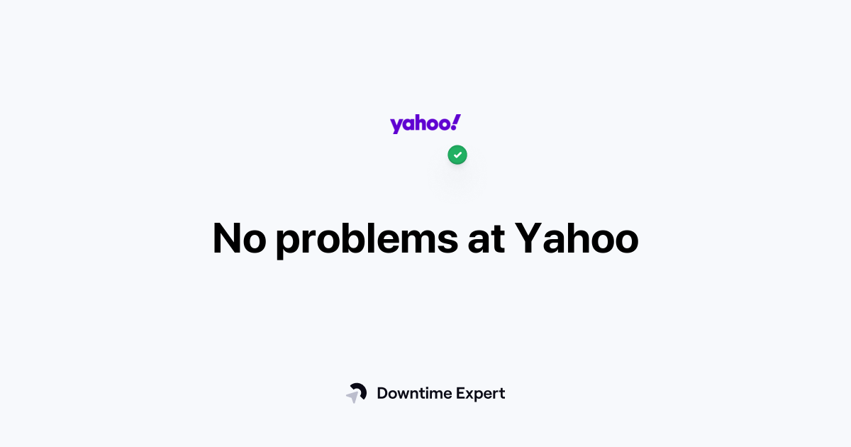 Is Yahoo down? Real-time outages and issues | Downtime Expert